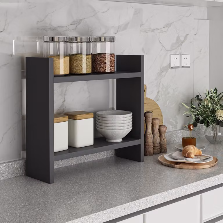 Skye Decor, Denver - Antracite, mensole da cucina, antracite, 34 x 10 x 30 cm