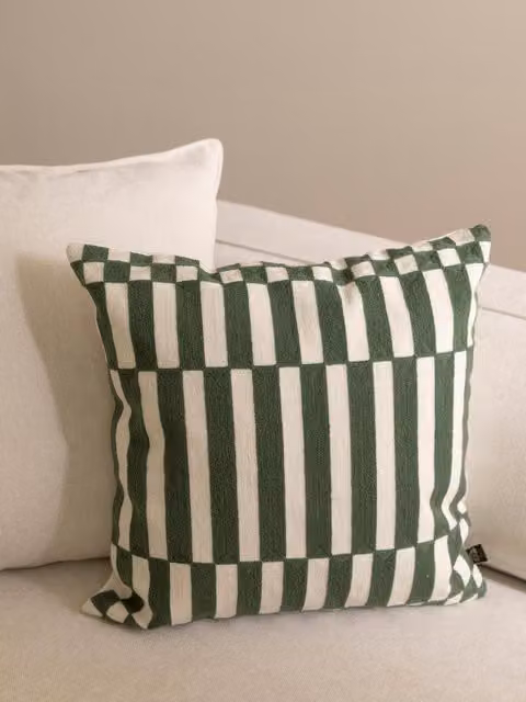 Cuscino quadrato Cancún color menta Kenay Home L/P: 45 x 45 cm