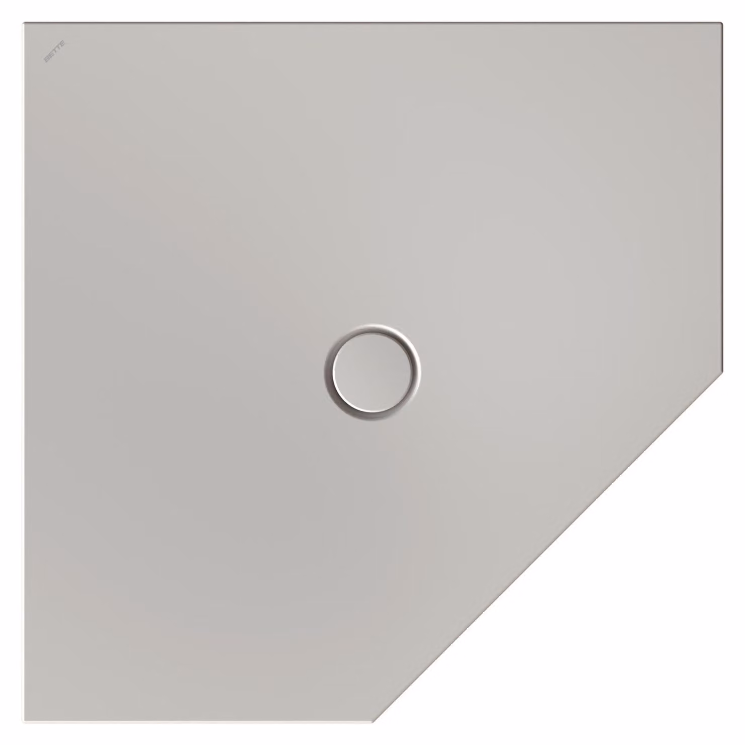BetteFloor Caro receveurs de douche pentagonaux avec BetteGlasur Plus, 1000x1000mm, 7211-410PLUS, 7211-410PLUS