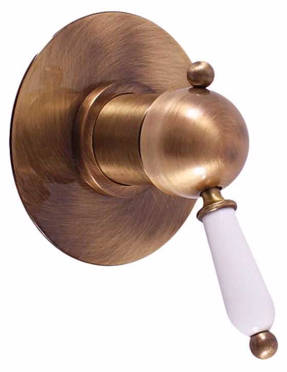 Rubinetto doccia da incasso RAV Slezák L583LSM Labe, colore ottone anticato