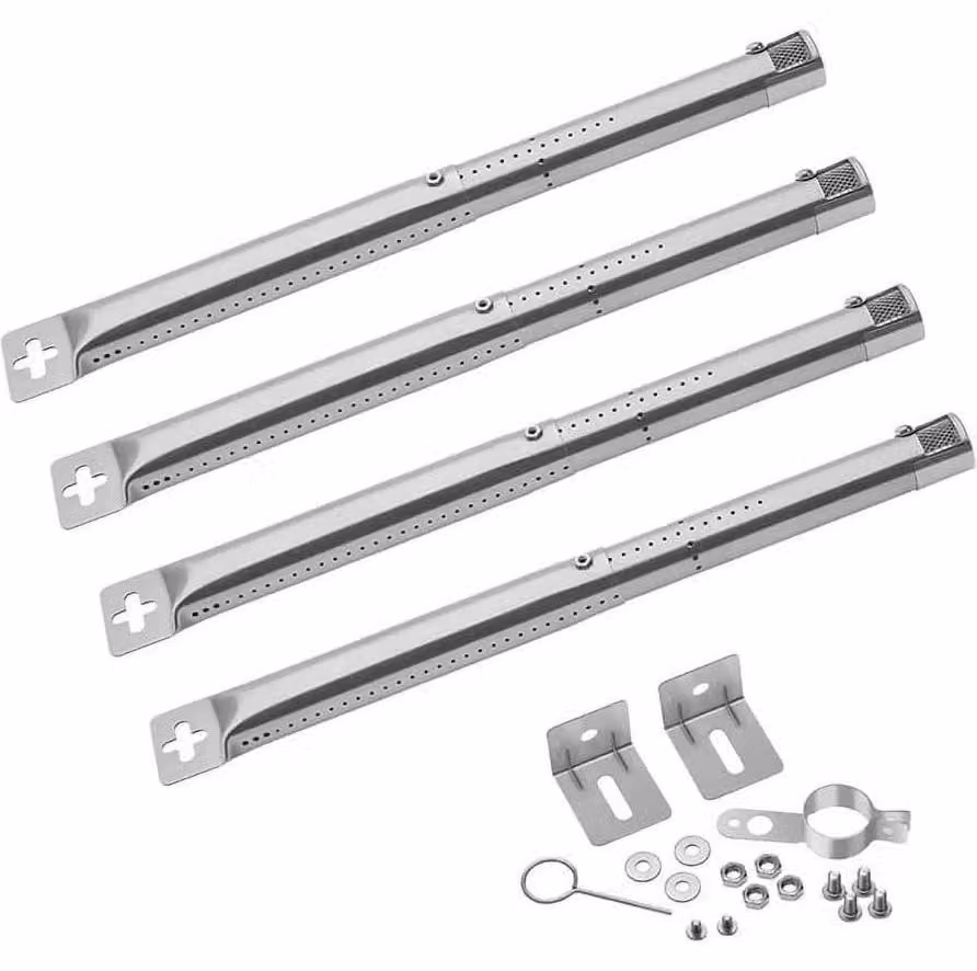 Griglia a gas universale, tubo in acciaio inossidabile, diametro 31-44 cm