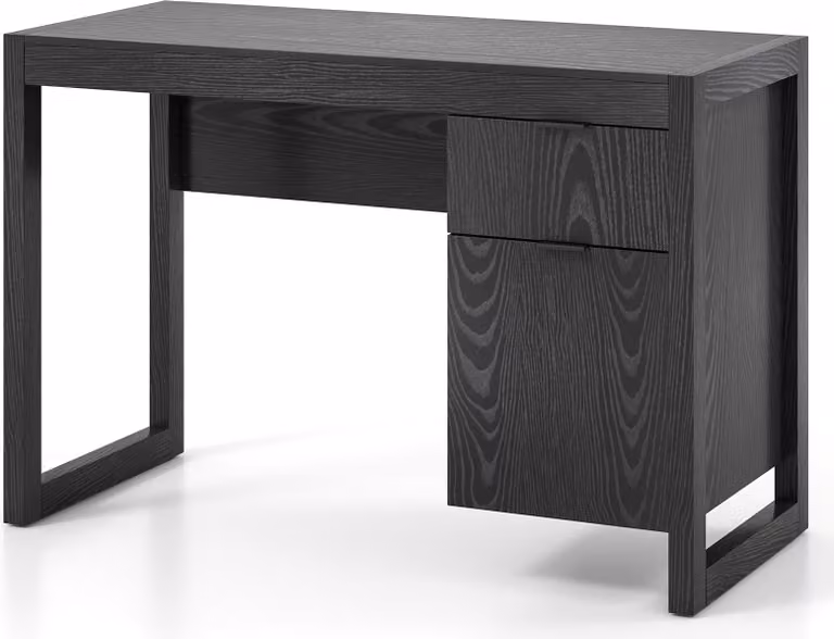 COSTWAY Scrivania, scrivania per computer con cassetti, armadio contenitore e piano di lavoro spesso, tavolo da lavoro, tavolo da ufficio, tavolo da studio per l'ufficio domestico