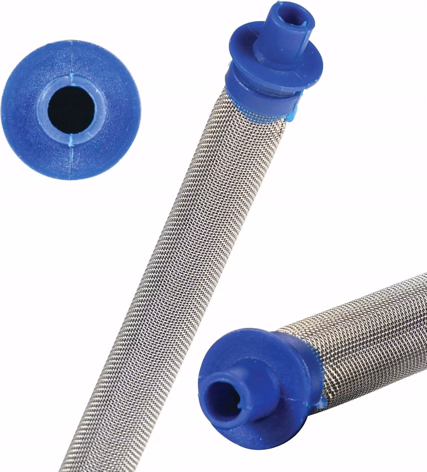 Rosfix Collare SprayGuard Mesh50 – Filtro per Pistole a Spruzzo per Verniciatura | 50 Mesh | Collare in Acciaio Inossidabile e Plastica