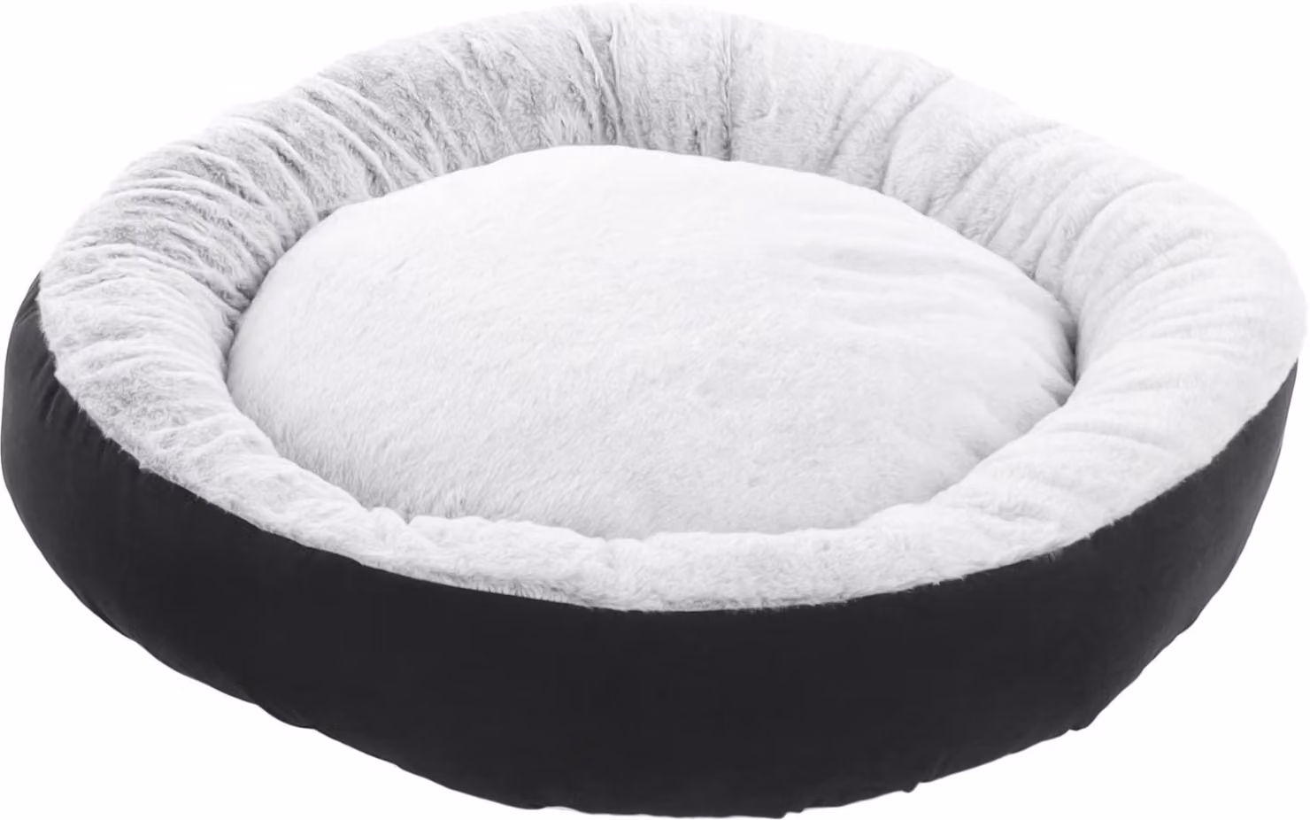 Cesto Flamingo Iduna, forma rotonda, colore nero, dimensioni 70x70x18 cm