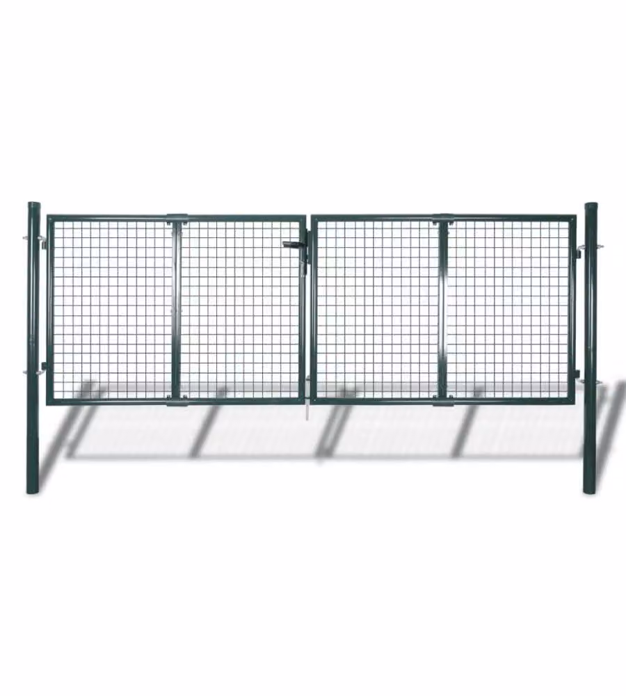 Cancello in Acciaio 306x175 cm Verde