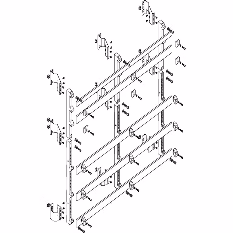Modulo barra collettrice ABN profondo 4FB/8RE 185 mm con CU 50x10 mm, a 5 poli, EBM 150 mm MTSC48985