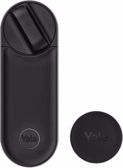 Serratura intelligente, Yale Linus L2, batteria ricaricabile, Wi-Fi, controllo accessi, nero opaco