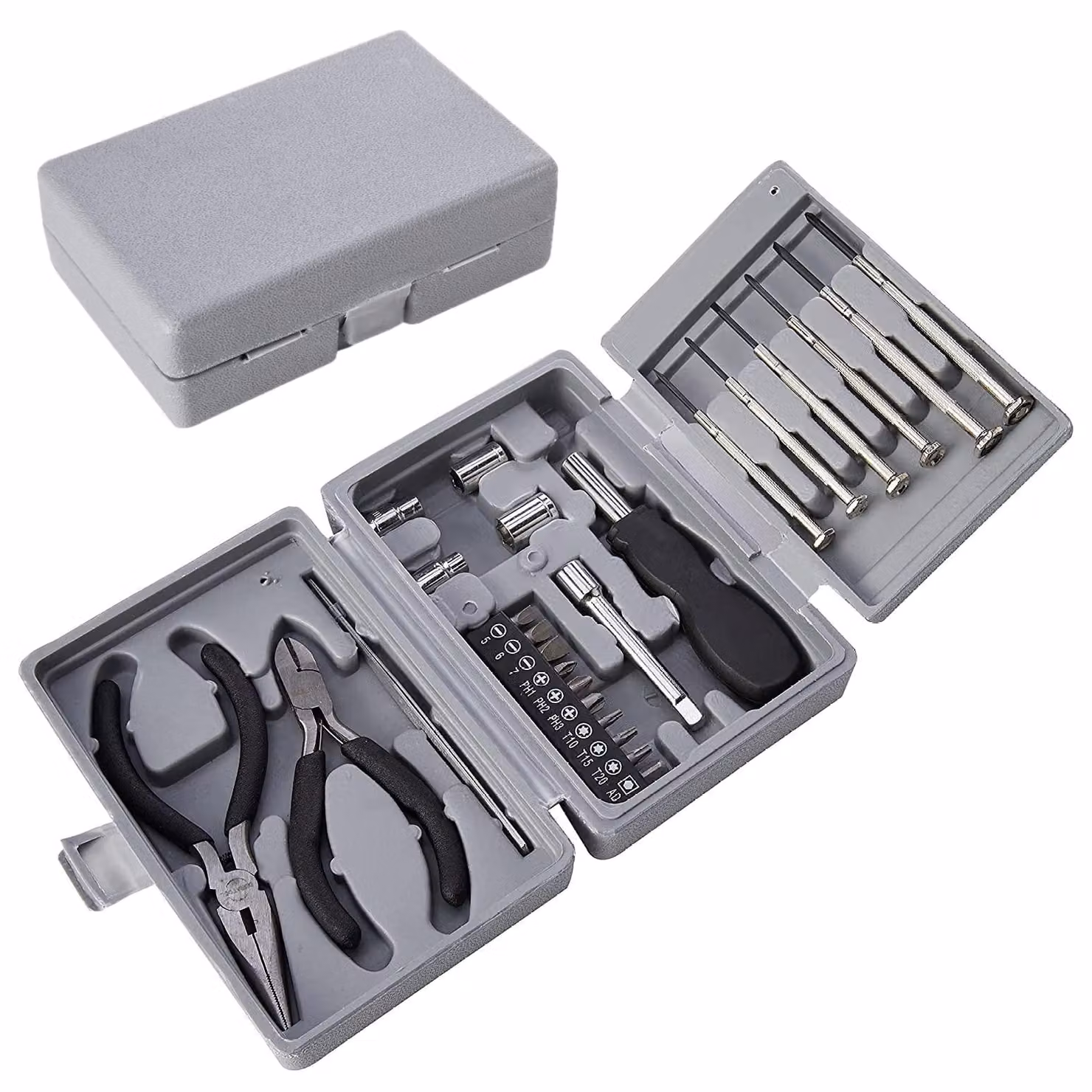 Kit di utensili compatto da 25 pezzi, versatile, ideale per riparazioni