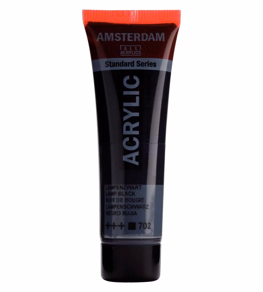 Colore acrilico Amsterdam 20 ML Nero