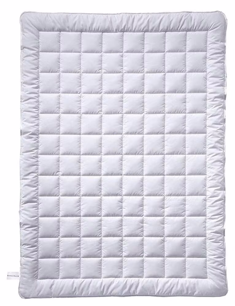 Coperta estiva Lina Superlight, 155x220 cm, bianca, in lino e cashmere