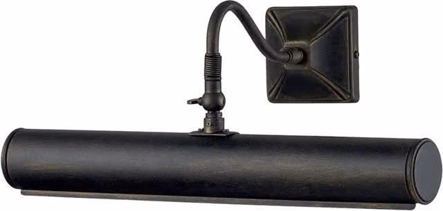 Applique Classica Picture Light Elstead Lighting in Metallo Nero e Oro con 2 Luci E14