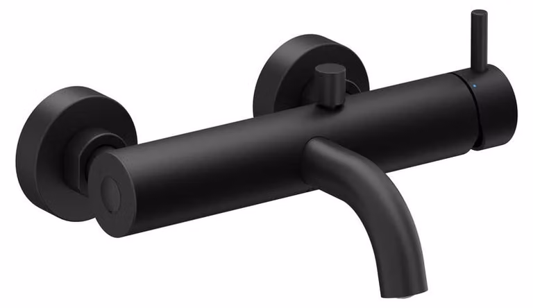 Rubinetto per vasca da bagno a parete Ravak Esprit ES 022.20BLM senza set doccia, nero opaco