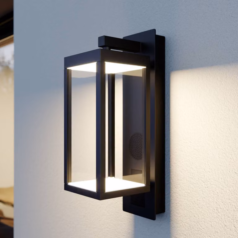 Applique da esterni a LED Ferdinand Lucande, Nero, Alluminio, Moderno, Applique LED da esterni