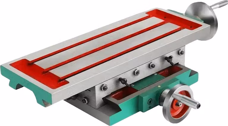 Tavolo da lavoro, posizionamento a doppio asse, design compatto, 450 x 170 mm