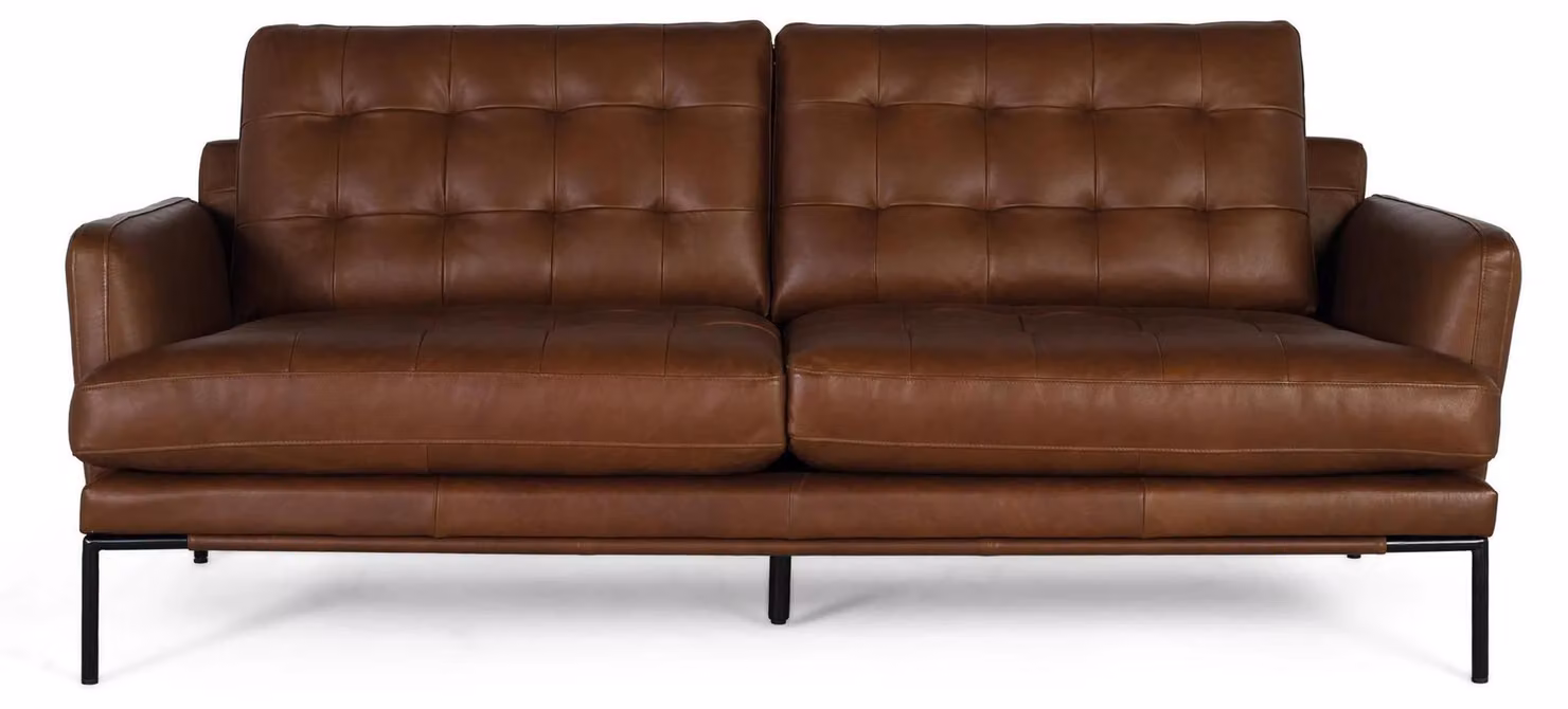 Divano in pelle Kefrén a 3 posti 83 cm x 200 cm x 90 cm Giner e Colomer