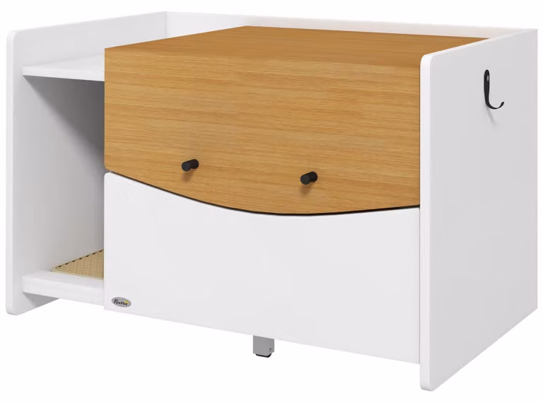 Alzata per grattare - Lettiera - Casa per gatti - Mobile per gatti - Gabbia per gatti - Cassetto estraibile - Tappetino antiscivolo - 78x50x51 cm