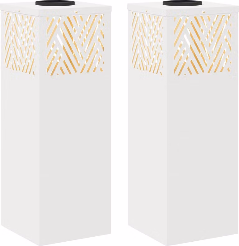 Faro LED solare per sentieri 2 pcs Bianco