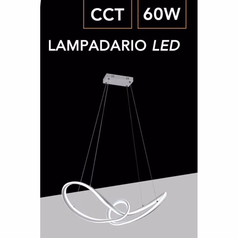 Lampadario a sospensione LED Trade Shop intrecciato a fiocco bianco con 3 colorazioni di luce CCT 60W A59-b3c – 2