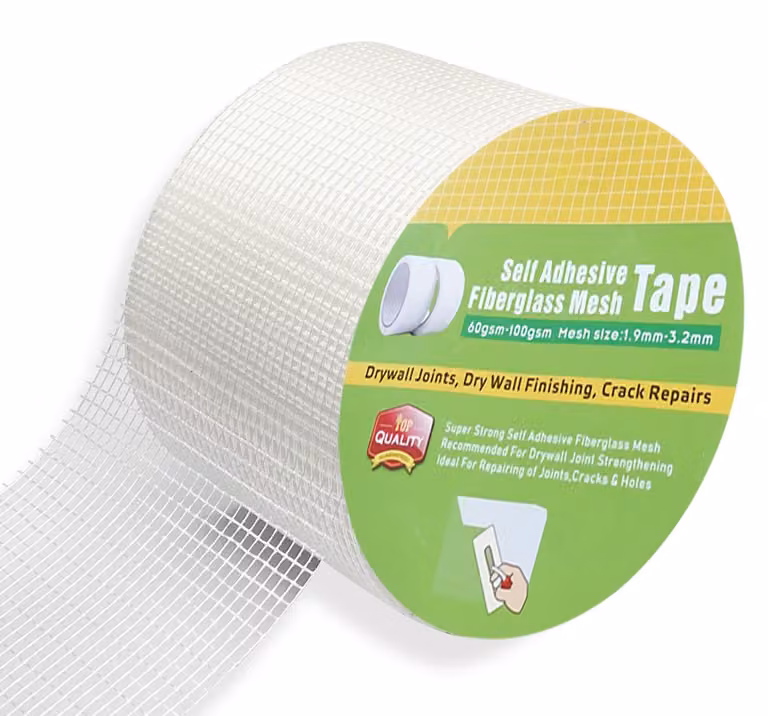 Nastro sigillante autoadesivo in fibra di vetro, 100 mm x 30 m, per la riparazione di pannelli di gesso