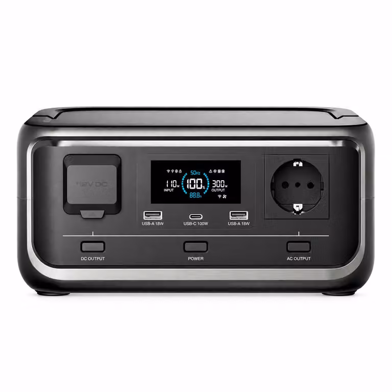 ALLPOWERS VOLIX P300 Power Station Portatile 256Wh 300W, LiFePO4, Picco 600W, USB-C 100W, Generatore Solare per Campeggio ed Emergenza