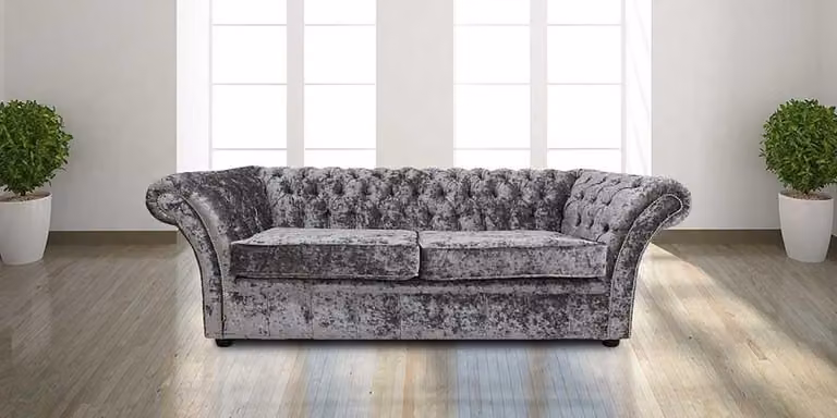 Chesterfield Design Luxus Polster Sofa Couch Sitz Garnitur Leder #233