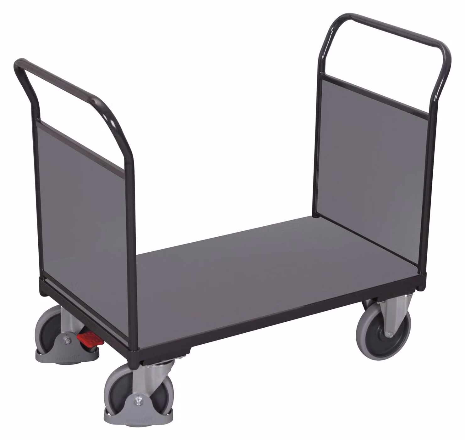Carrello a doppia parete Variofit con legno RAL 7016 sw-700.202/AG, 9900066661