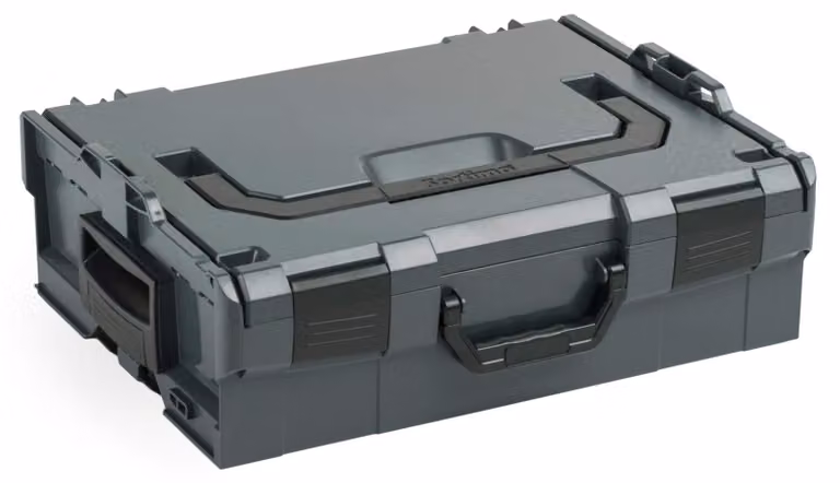 Valigetta per attrezzi, grande, color antracite - Plastica resistente all'acqua - Lunghezza: 44,5 cm - Larghezza: 35,8 cm - Altezza: 15,2 cm