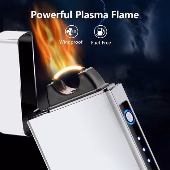 Accendino elettrico antivento per candele - Ricaricabile tramite USB - Argento