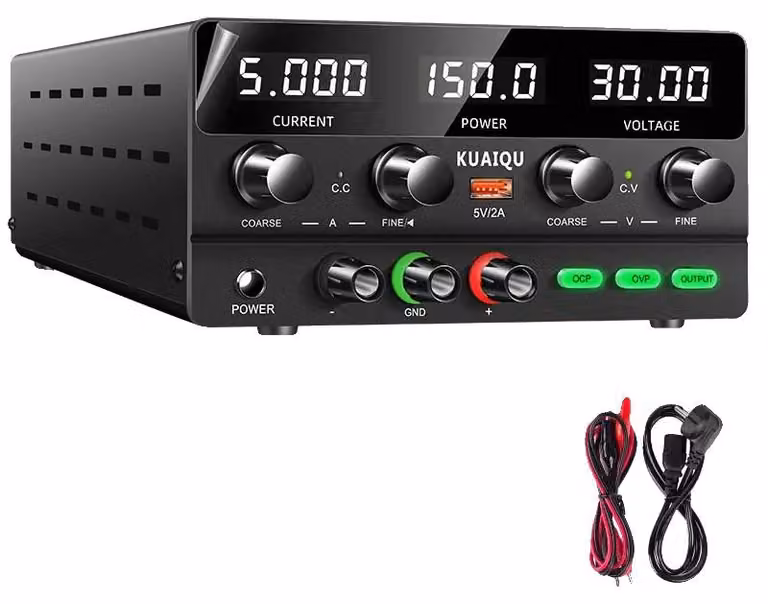 Alimentatore CC, tensione regolabile, alta precisione, 30 V 5 A 150 W, OCP OVP