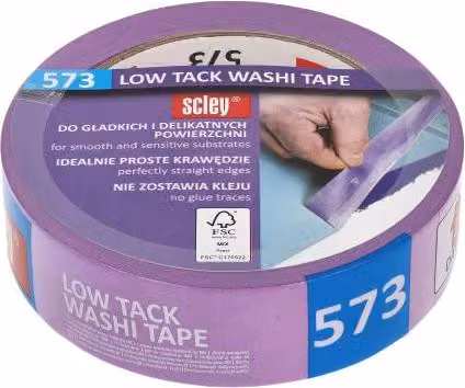 Nastro Washi / nastro per mascheratura 38 mm x 33 m Serie 573 Scley - 1 pezzo. Nastro adesivo, nastro per mascheratura