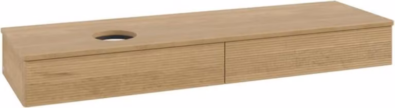 V&B Mobiletto con struttura frontale - illuminazione Antao 160x50cm, WBP-colore rovere miele, rovere miele