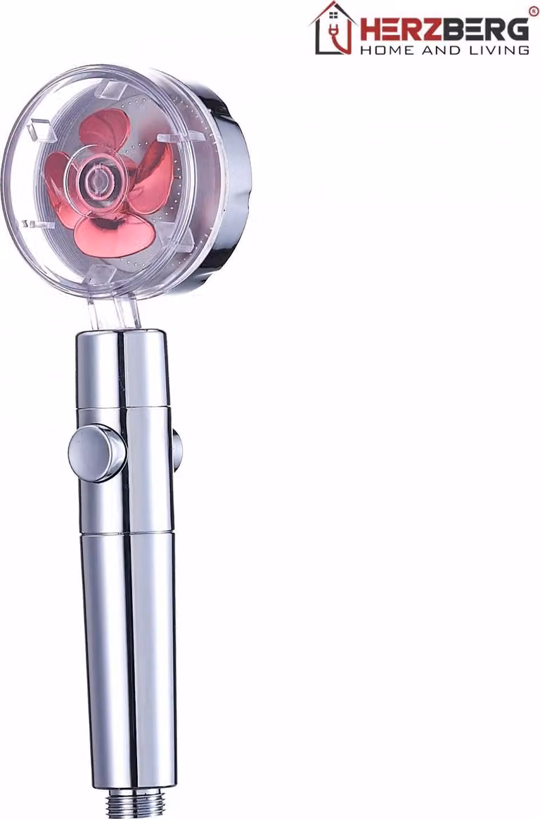 Soffione doccia Herzberg Turbo Charger rosa