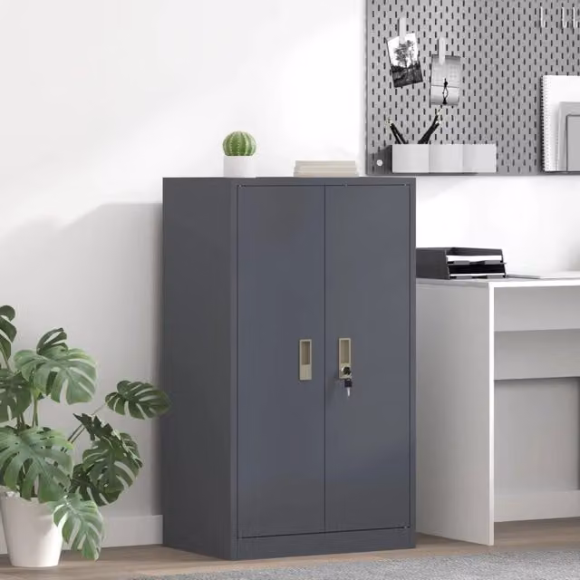 Armadio Antracite 60 x 40 x 105 cm Acciaio 891732