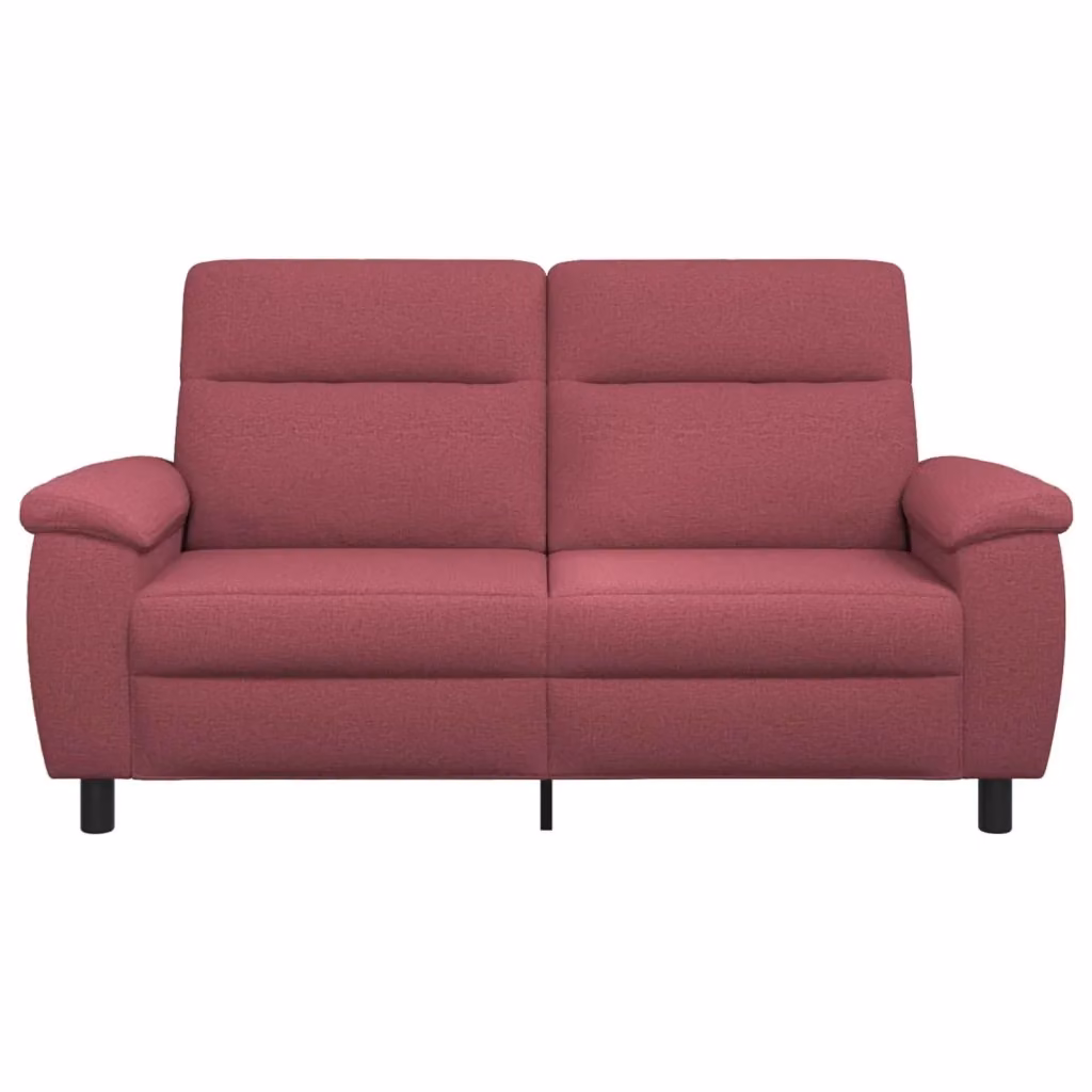 Divano moderno in tessuto rosso vino vidaXL L: 178 cm, P: 90 cm, H: 95 cm – 2