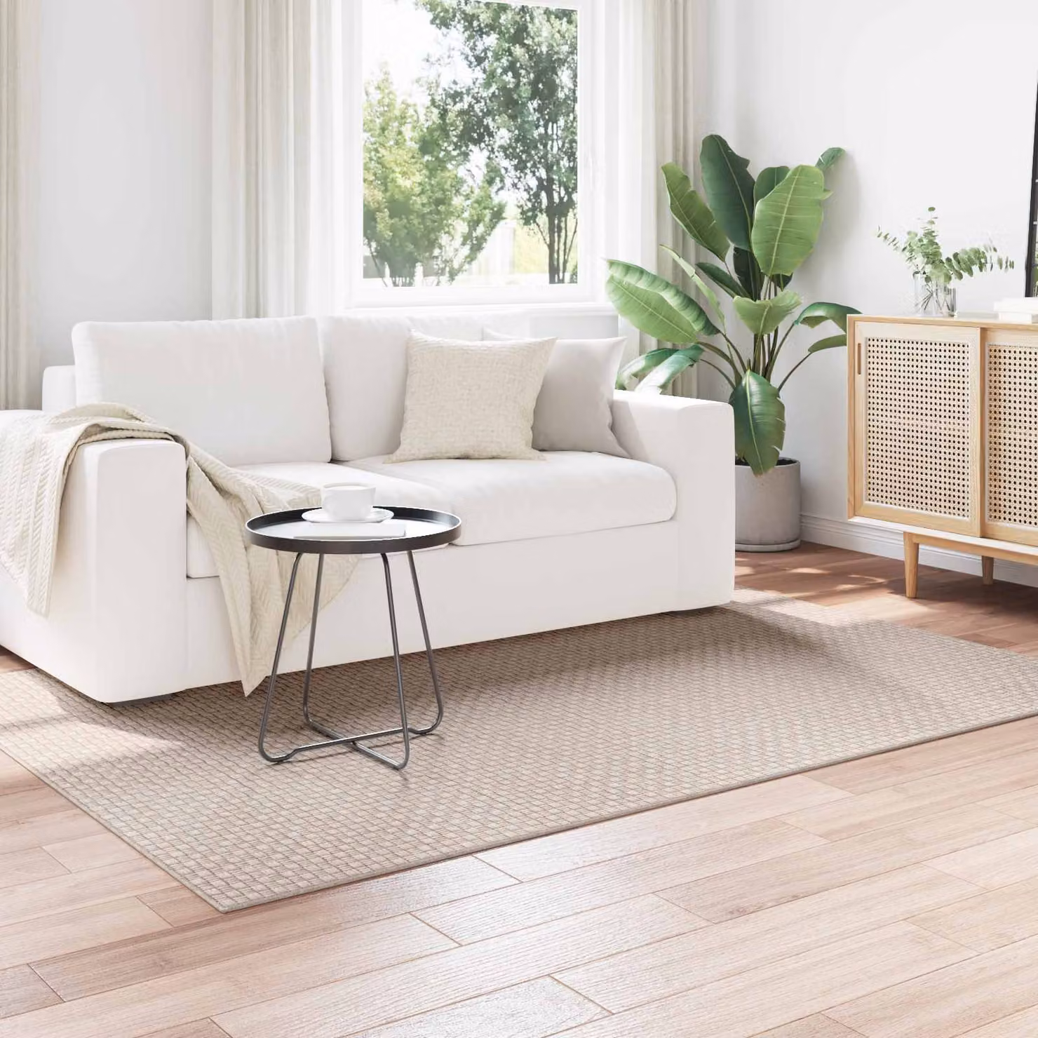 vidaXL Tappeto Rettangolare FARO Beige 170 x 120 cm