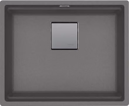 Franke Kubus 2 - Lavello in Fragranite KNG 110-52, 560x460 mm, pietra grigia 125.0641.422