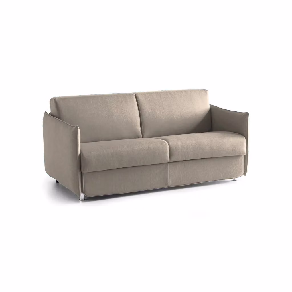 Divano Fisso 3 Posti Severo DMORA Made in Italy, Grigio, L: 200 cm, P: 95 cm, H: 45 cm – 2
