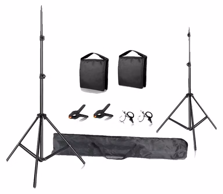 Set di supporti per sfondi fotografici, sistema di supporto regolabile, design leggero, nuovo sacco di sabbia flessibile, 2000X3000mm-a