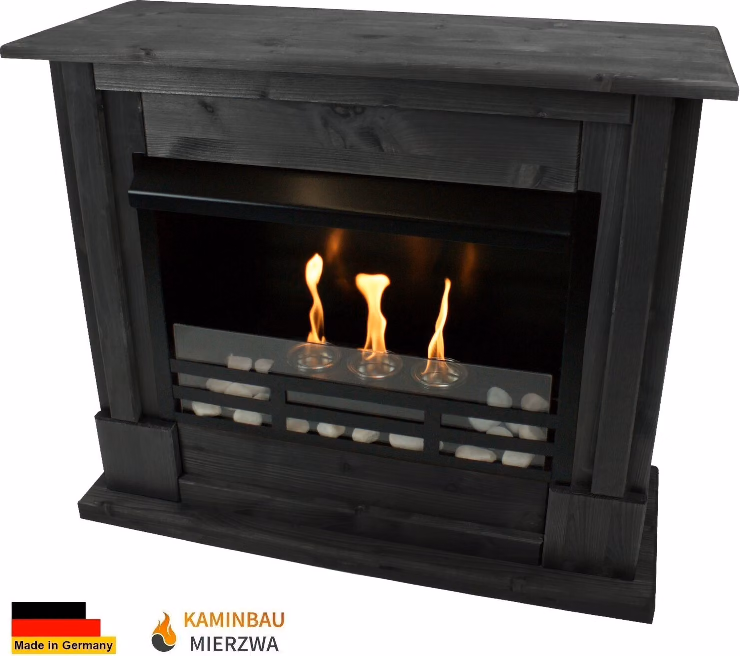 Caminetto a gel Caminetto a etanolo modello Emily Premium Royal Black
