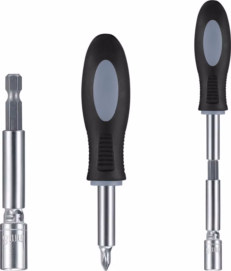 Set di attrezzi fai-da-te da 22 pezzi per riparazioni e manutenzione - Set di utensili manuali per la casa e l'officina con accessori per avvitatura in una valigetta