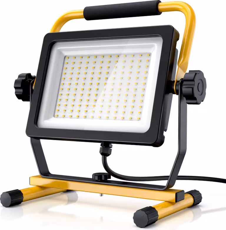 Brandson 100W LED faretto da costruzione con 144 LED SMD - luce da lavoro - faretto da costruzione