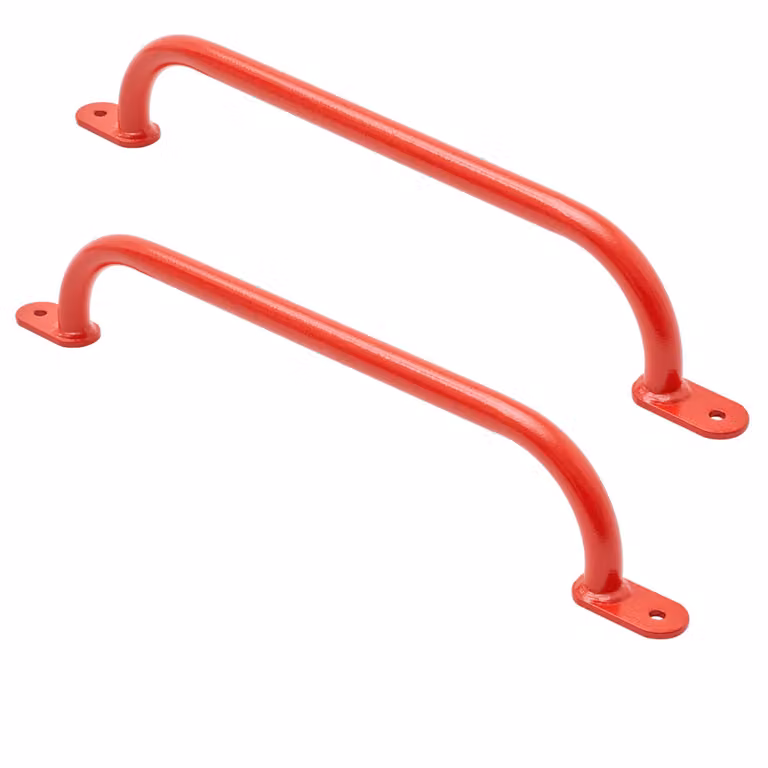 TRIBECCO prese per arrampicata per parchi giochi, strutture per arrampicata, letti alti e pareti da arrampicata indoor (550 mm rosso, 2 pezzi)