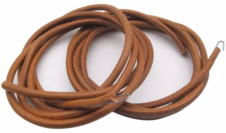 Cinghie in pelle per macchine da cucire a pedale, 2 pezzi, 173 cm