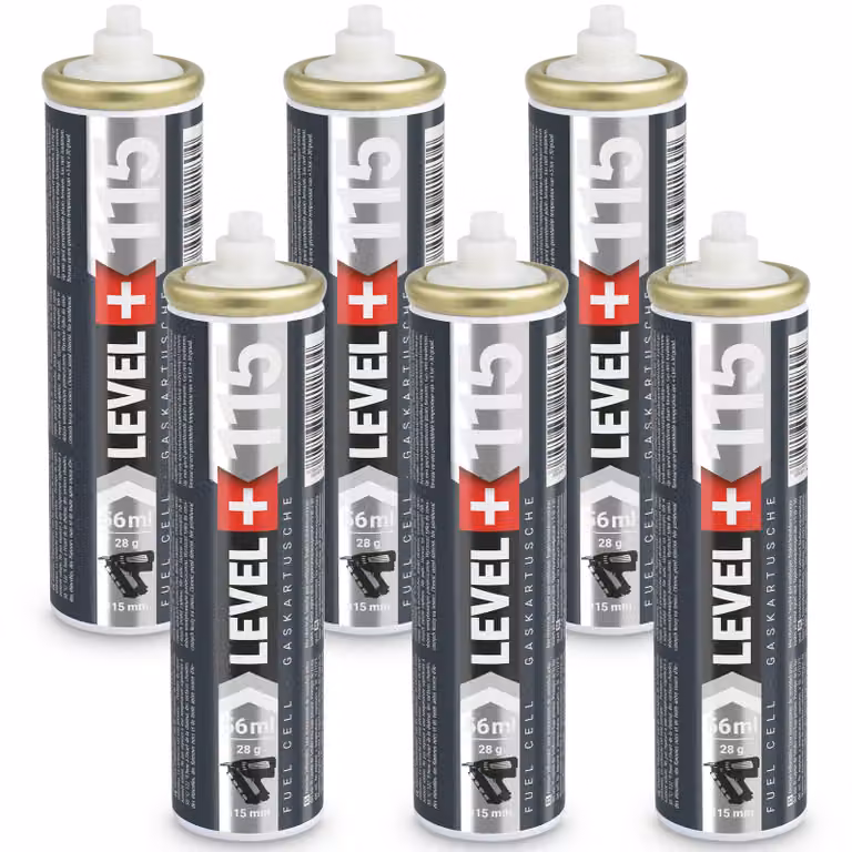 Cartuccia di ricambio LEVEL+ per Nagler, confezione da 6, lunghezza 115 mm, capacità 56 ml, modello L+115
