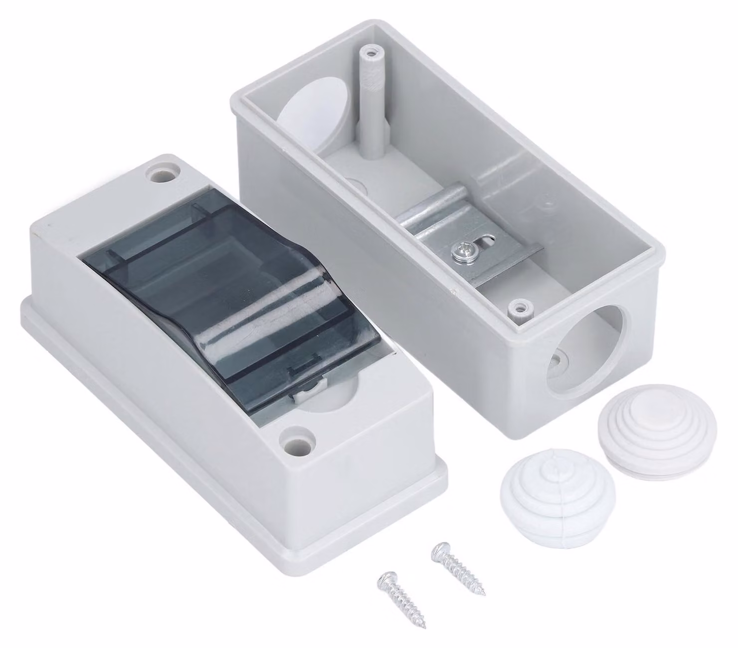 Armadio di protezione IP65 per quadri elettrici, con scatola di connessione elettronica e coperchio trasparente