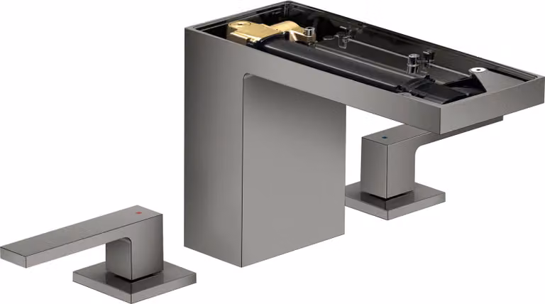hansgrohe AXOR MyEdition Mitigeur de lavabo 3 trous 110, avec vidage Push-Open, sans plaque, saillie 150mm, 47072330, 47072330