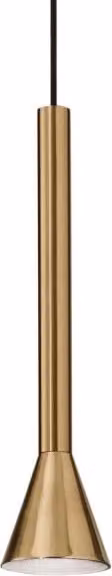 Lampada a sospensione Diesis Sp Ideal-Lux in ottone color oro con luce LED e altezza regolabile