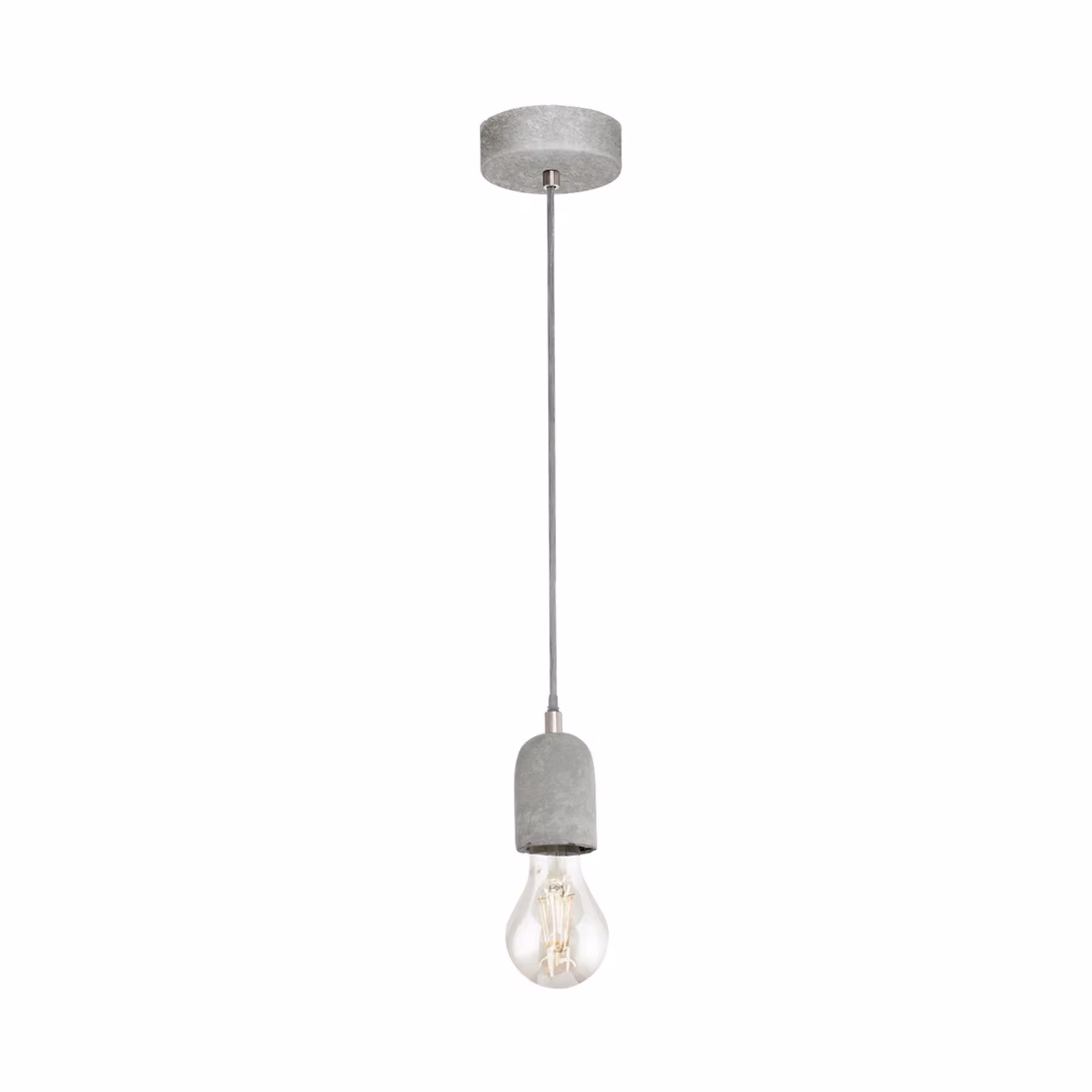 EGLO Lampada a sospensione Silvares 1 Lampada Grigio