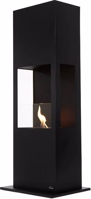 Biocamino Mimas BIOCAMINIONLINE in metallo nero – 1