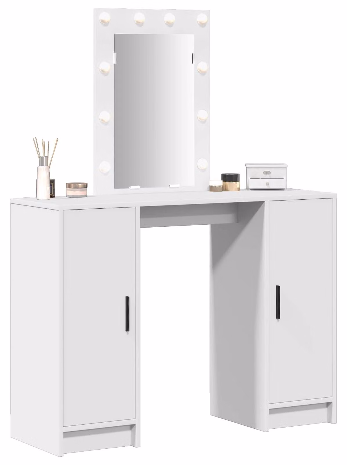 Tavolo da Trucco Bianco 102 x 33 x 135 cm Legno multistrato